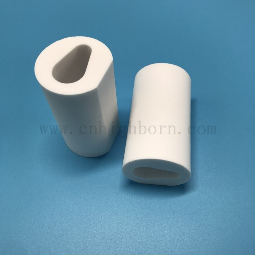 Parte di tubo in vetro bianco macchina macor personalizzato