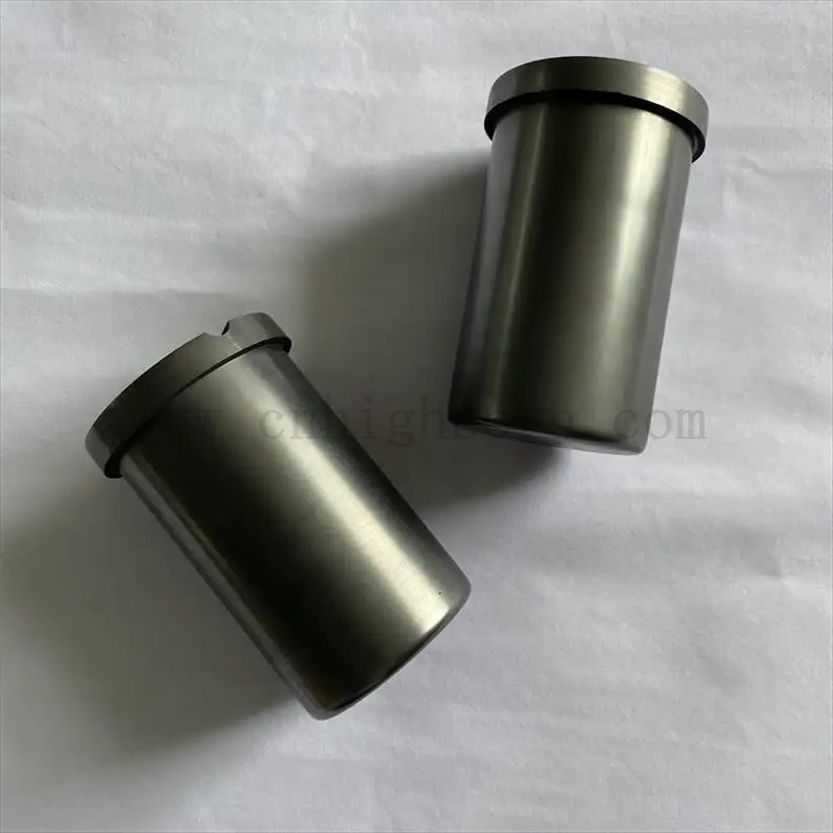 Carburo di silicio in silicio resistente ad alta temperatura SIC Crafita ceramica crogiolo con manica di quarzo per fornace a induzione