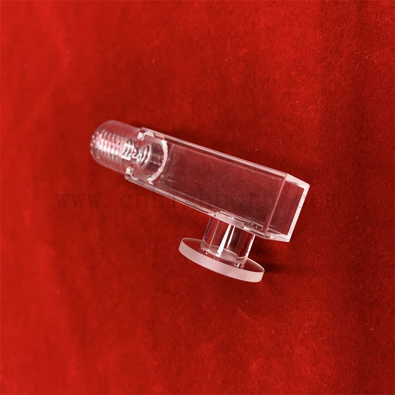 Spettrometro di laboratorio UV UV Transmittanza Ultraviolet Transmittanza Ottico Cell Cuvetta in vetro in quarzo con coperchio coperchio a vite