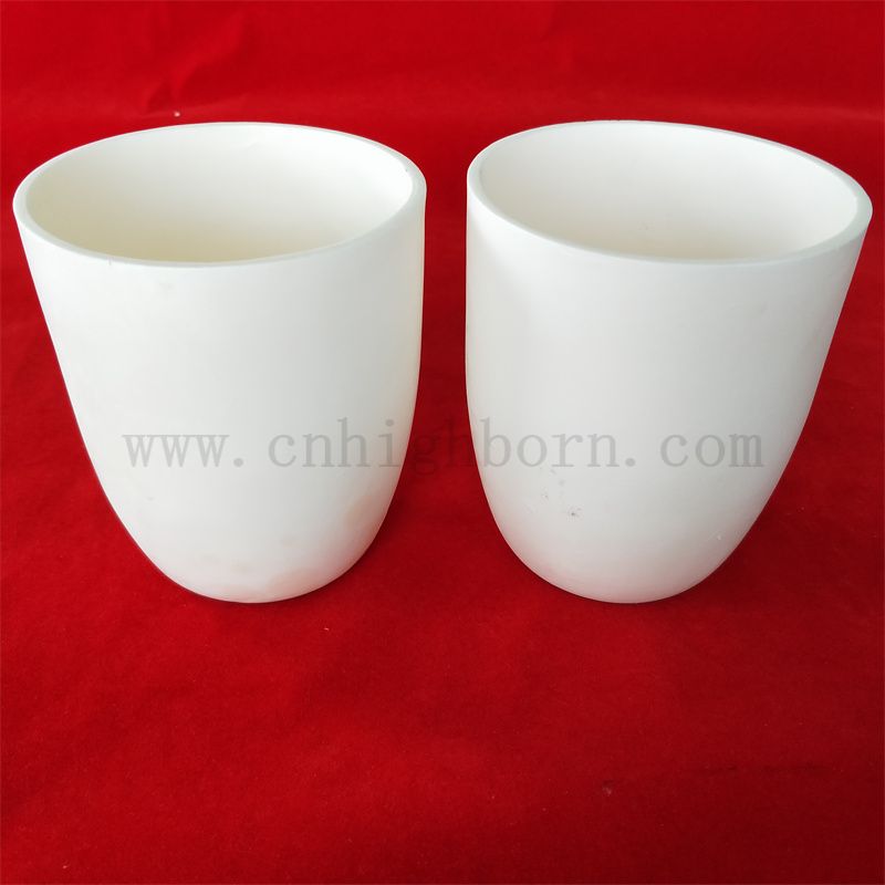 Resistente alla temperatura ad alta temperatura 99% AL2O3 ALUMINA ARC Ceramica che scioglie crowt Pt per laboratorio
