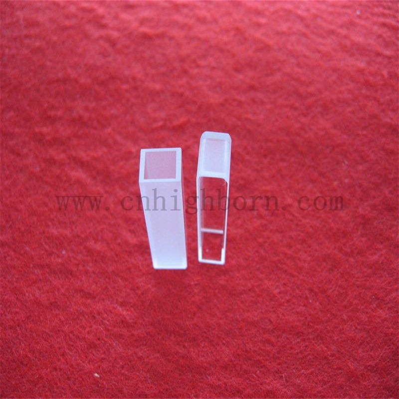 Cellule di fluorescenza in quarzo in quarzo in vetro in quarzo da laboratorio