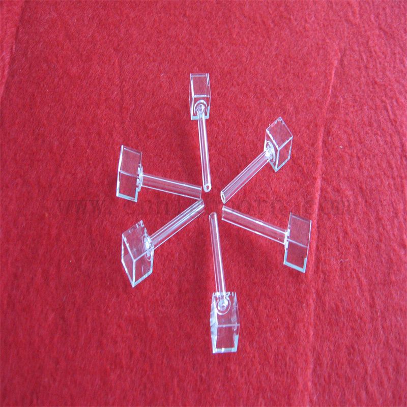 uv quartz cuvette fluire attraverso la cuvetta