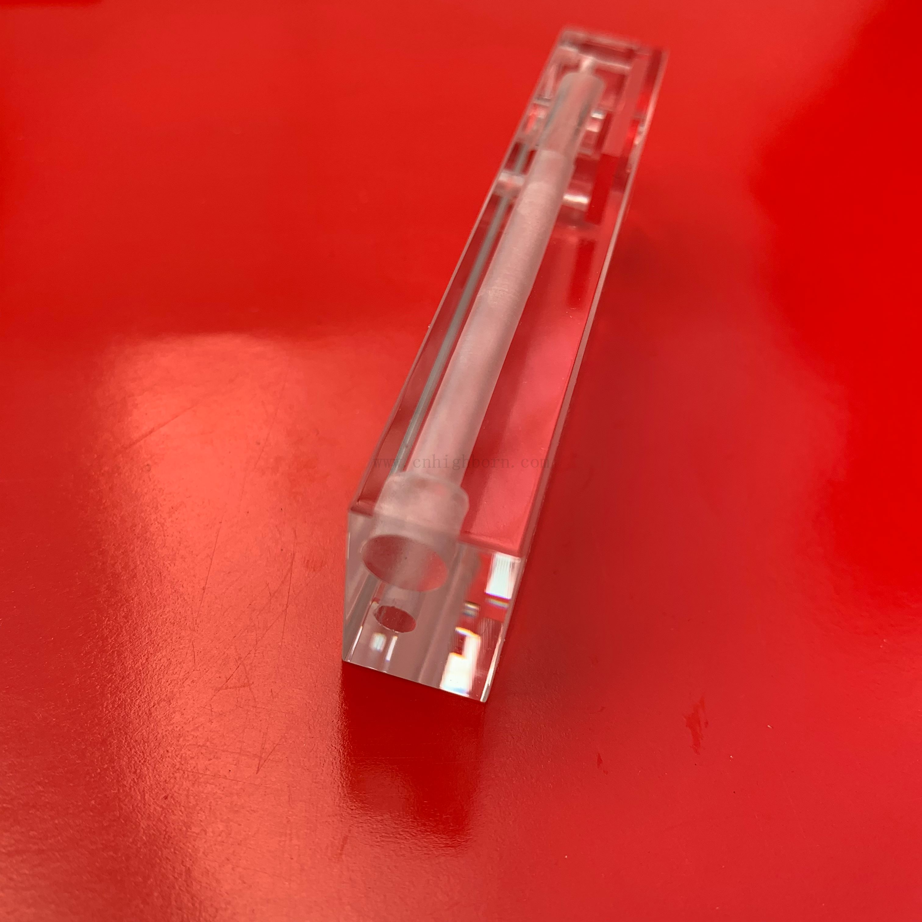 Micro reazione Labware Cuvette in vetro in quarzo trasparente attraverso il colorimetro