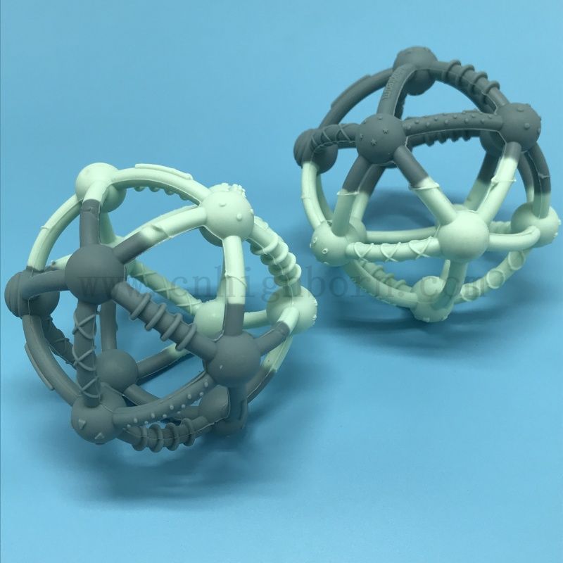 Giocattolo impermeabile in gomma silicone palline silastiche bambini che giocano a palline cani che inseguono palline