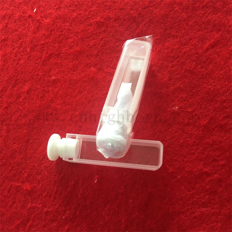 Q114 Cellula standard 2 lati di apertura quadrata trasparente Laboratorio UV 10 mm Lunghezza in quarzo Cuvetta di vetro ottico