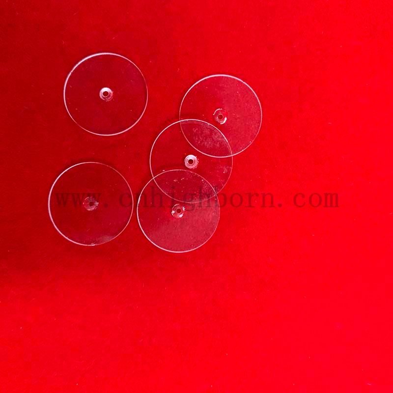 Piastra circolare in quarzo lucido