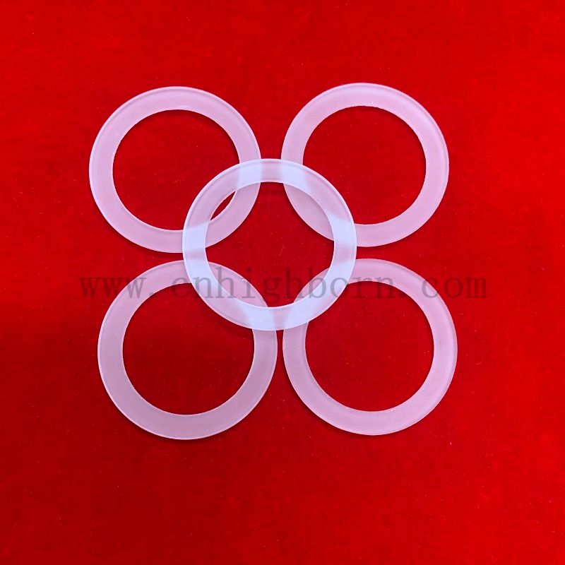 Flangia in silice fusa smerigliata