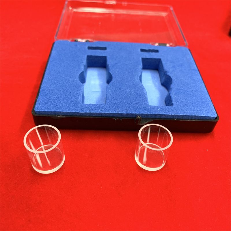 Spettrofotometro di laboratorio UV UV Ultraviolet Transmittance Ottico a flusso ottico Cuvetta di vetro in quarzo per analizzatore chimico