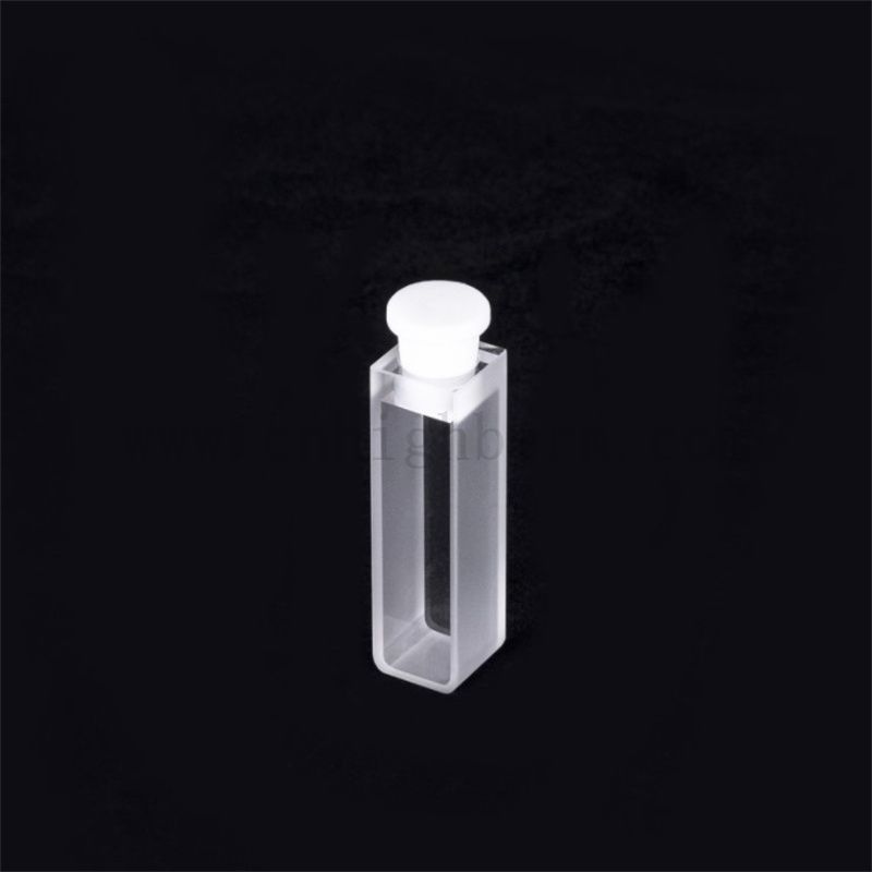 Strumenti di quarzo di ricerca di laboratorio Q114 Cuvette Quarzo Cuvette da 3,5 ml di vetro ottico standard con tappo