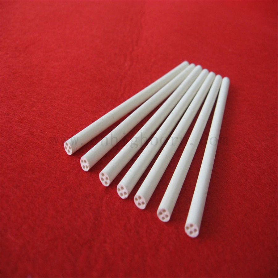 99% di aste per tubi isolanti in ceramica mgo core di magnesio per 2 fori 4 fori