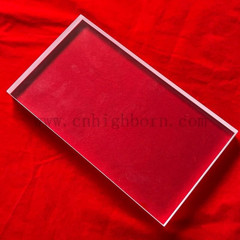 Slaba di vetro in quarzo trasparente trasparente per la curva UV