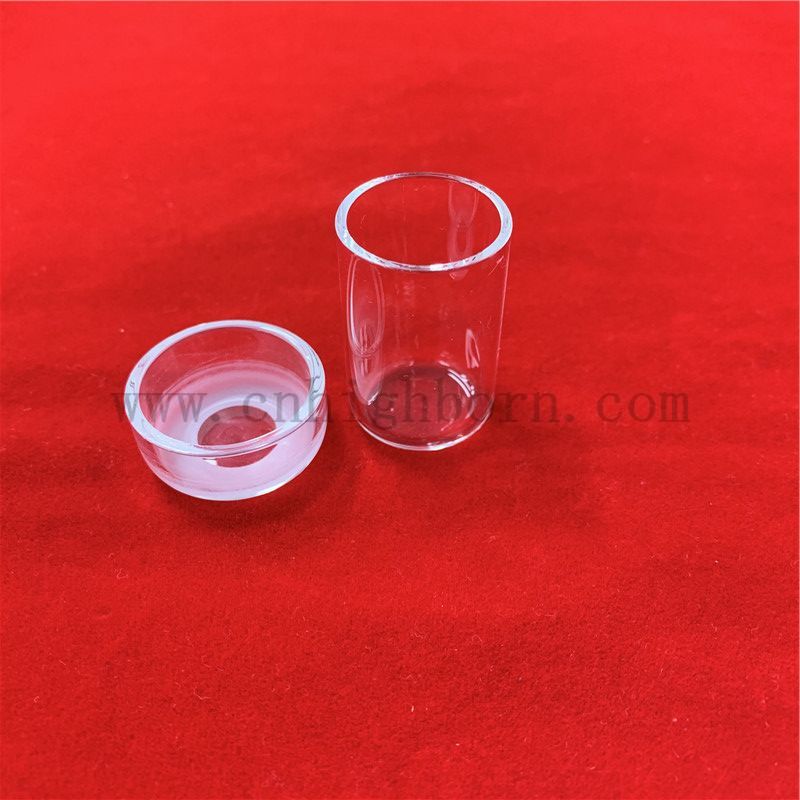 crogiolo di quarzo trasparente 