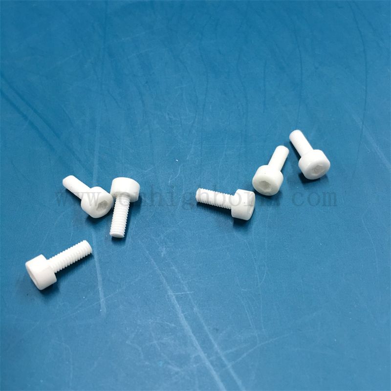 Zirconia a vite ceramica dado in ceramica zro2 bullone in ceramica