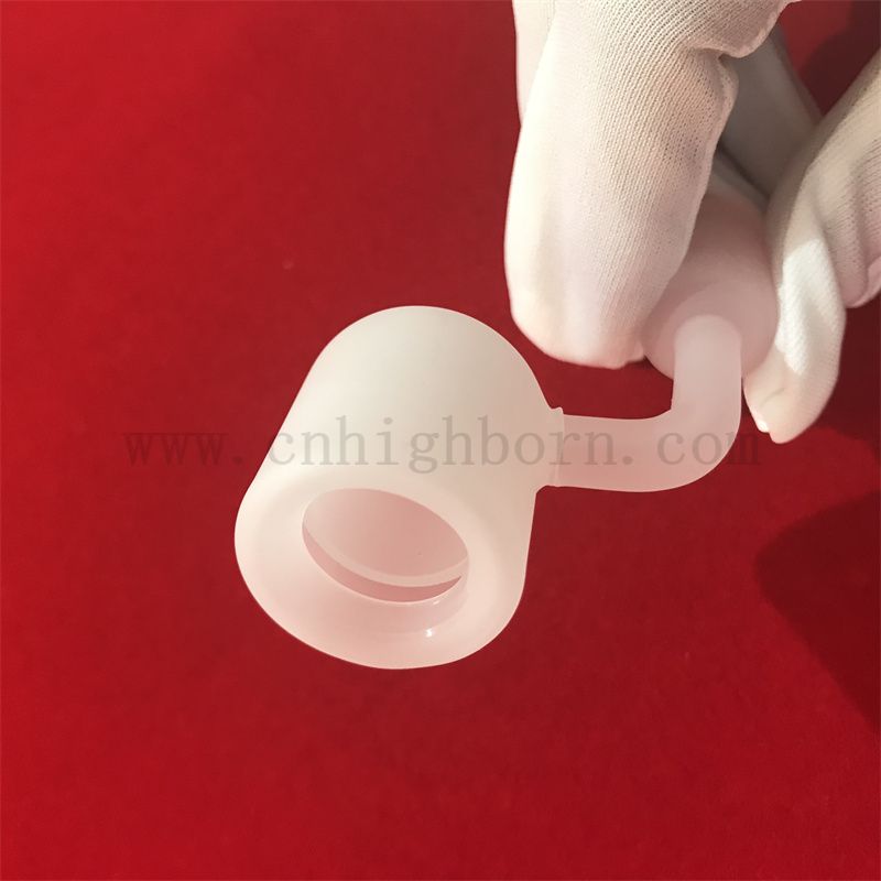 Resistenza al calore Banger di quarzo bianco opaco di fondo piatto