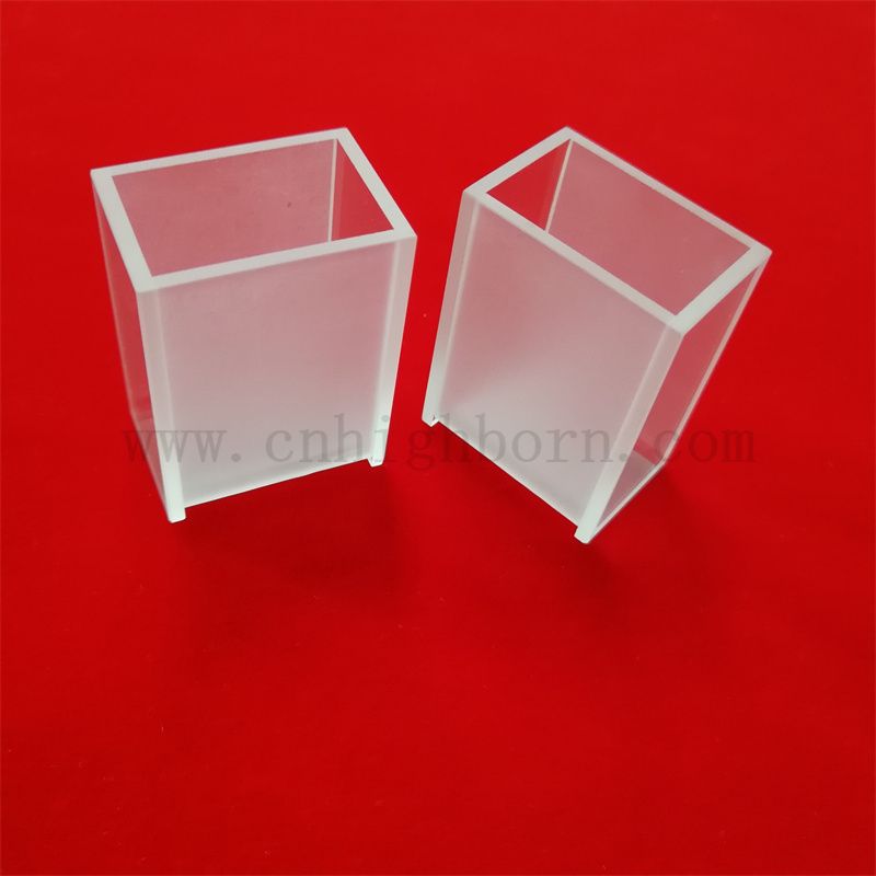 Spettrofotometro ottico a vetro ottico chiaro standard in vetro in vetro di vetro cella di biochimica di biochimica