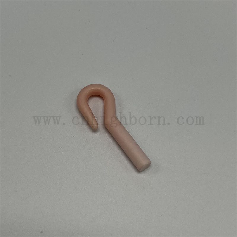 Resistenza all'usura 95% rosa AL2O3 ALUMINA GUIDA CERAMICA GUIDA TESSILE TEST TRAP GUIDE