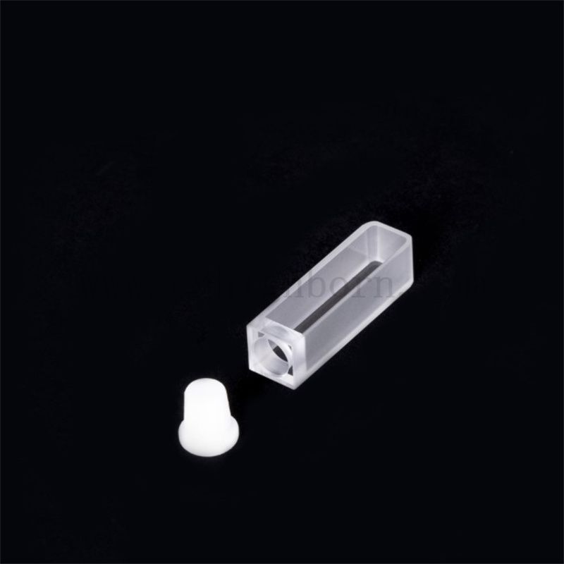 Strumenti di quarzo di ricerca di laboratorio Q114 Cuvette Quarzo Cuvette da 3,5 ml di vetro ottico standard con tappo