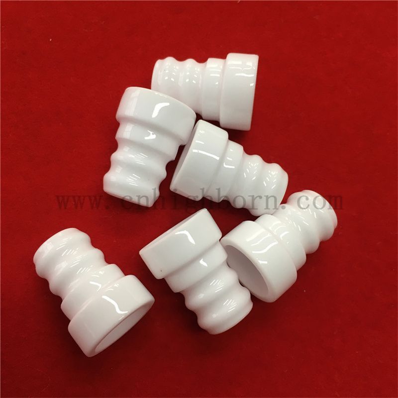 Allumina personalizzata Tubo irregolare Glazed AL2O3 Ceramic Filed Part
