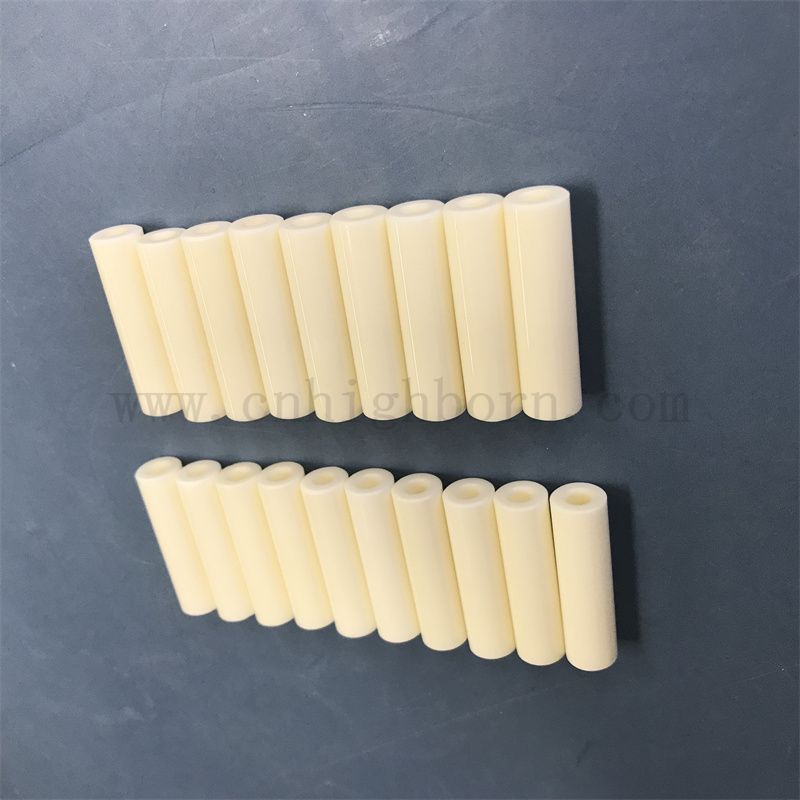 Tubo di isolamento in ceramica di lucidatura a specchio AL2O3 personalizzato al 99%