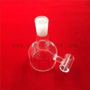 Banger in vetro di quarzo trasparente a forma di ciotola resistente al calore ad alta purezza