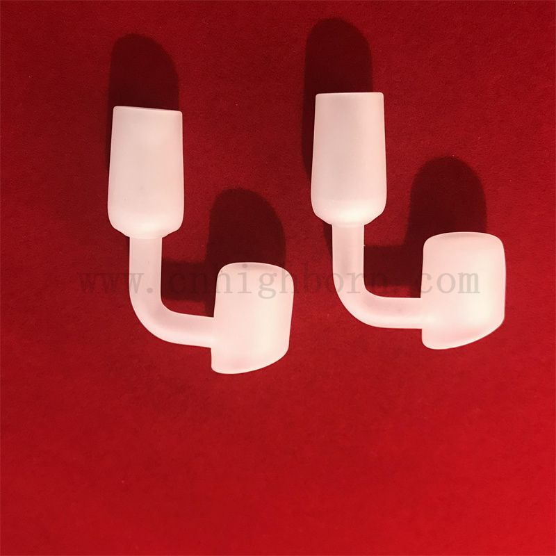 Resistenza al calore Banger di quarzo bianco opaco di fondo piatto