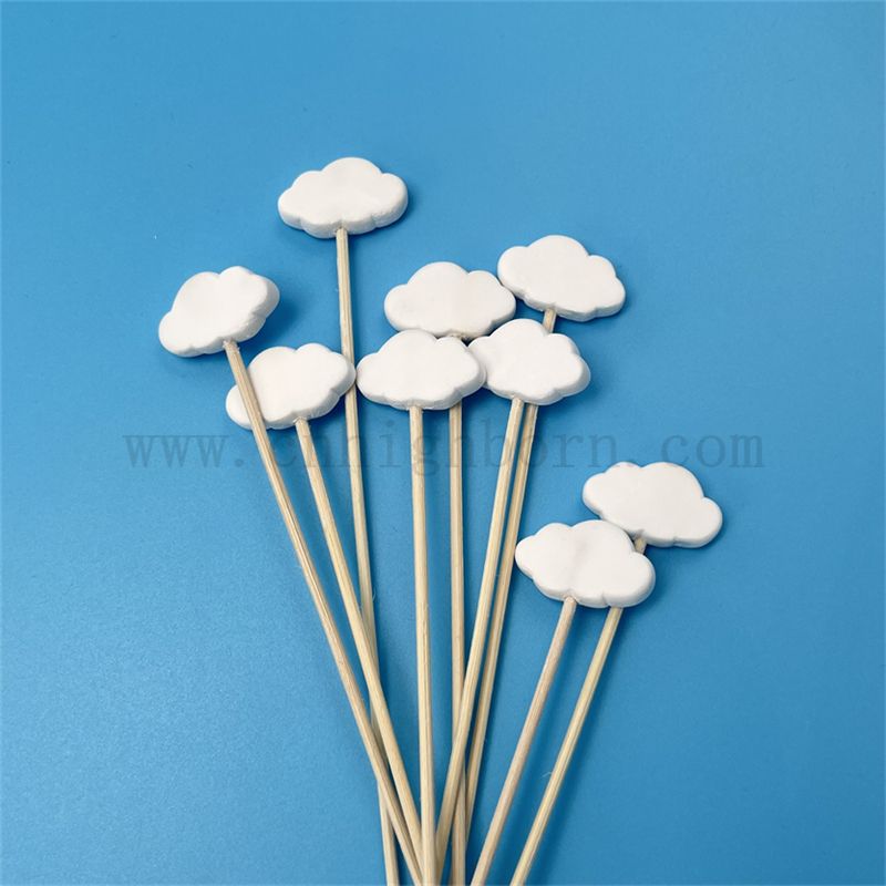 Forme 3D ceramiche profumate profumate non cessate la pietra di fragranza in gesso con bastoncino di diffusore per aroma