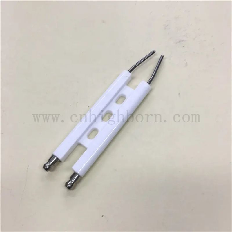 Elettrodo in ceramica di allumina al 95% resistente all'alta temperatura