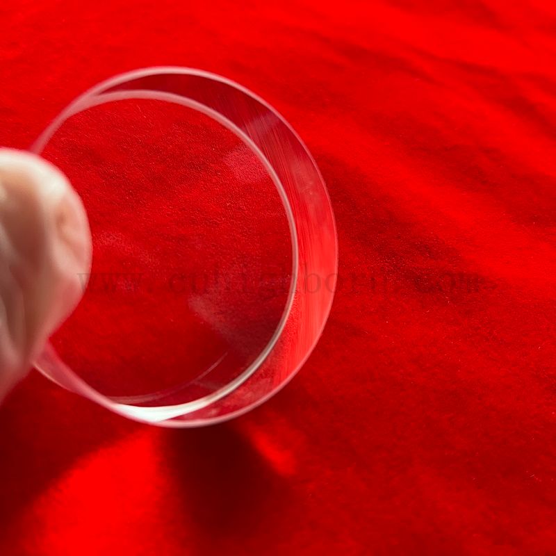 Piastra di vetro di silice trasparente di alta qualità personalizzata di alta qualità