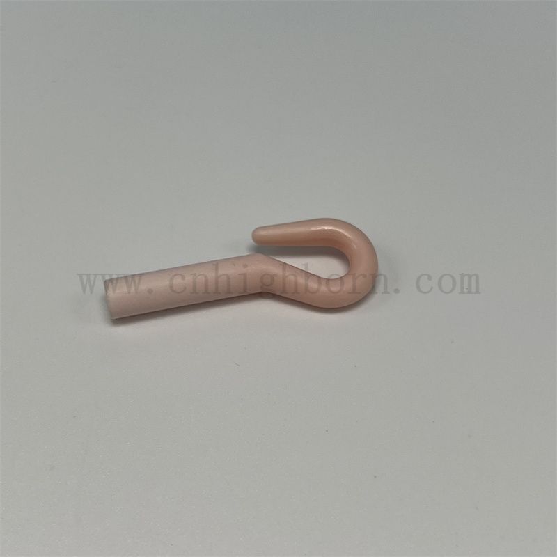 Resistenza all'usura 95% rosa AL2O3 ALUMINA GUIDA CERAMICA GUIDA TESSILE TEST TRAP GUIDE