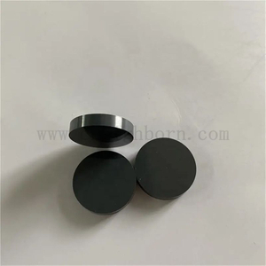 Wafer ceramico Ssic a piastra rotonda in carburo di silicio resistente all'usura, lucidato fine