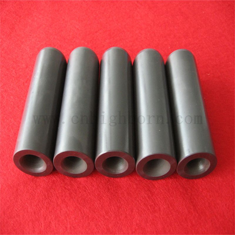 Ugello in carburo di boro grigio scuro personalizzato B4C tubo in ceramica per sabbiatura