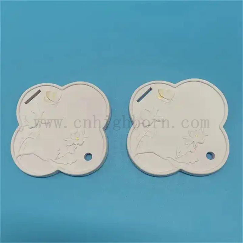 Piastra di pietra in ceramica a pendente di diffusore per diffusore per diffusore per aroma bianco personalizzato