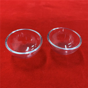 Mezza ciotola in silice fusa con crogiolo in vetro al quarzo trasparente resistente al calore