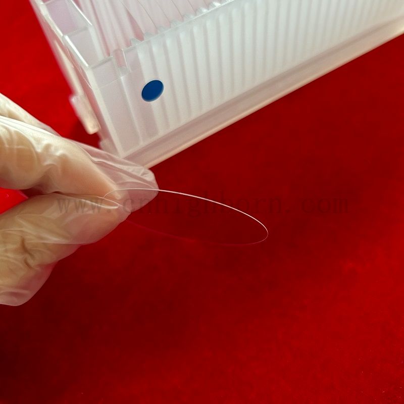 Cleated Clear Ultrathin Optical Sapphire Quartz Fused Silice Lens