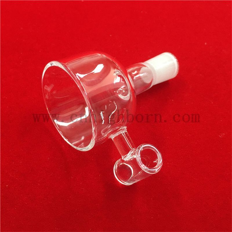 Ciotola di resistenza al calore ad alta purezza Forma a banger di vetro in quarzo trasparente