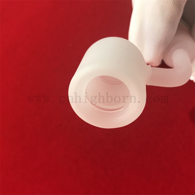 Resistenza al calore Banger di quarzo bianco opaco di fondo piatto