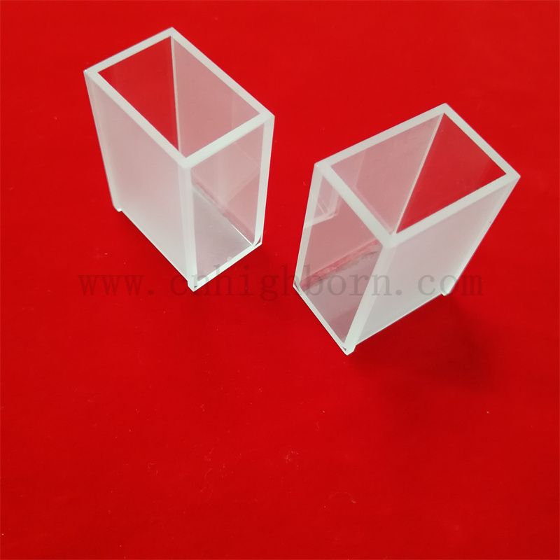 Spettrofotometro ottico a vetro ottico chiaro standard in vetro in vetro di vetro cella di biochimica di biochimica