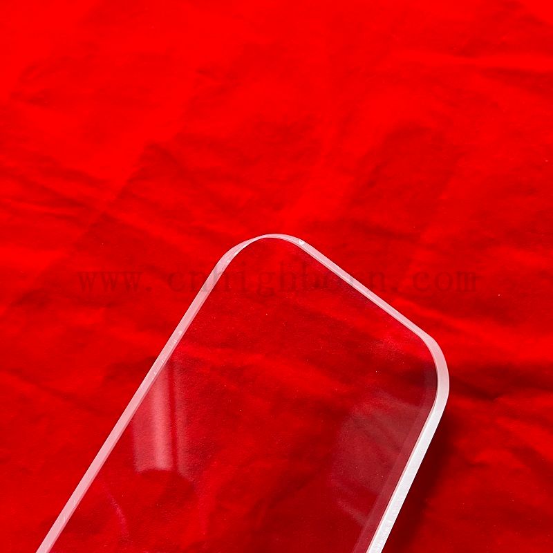 Substrato di vetro al quarzo a taglio quadrato rotondo in silice fuso