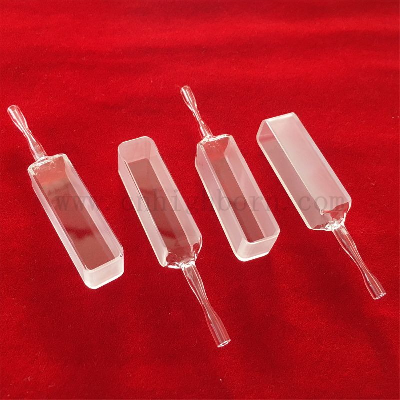 STRUMENTO STANDARD STRUMENTO ANALITICO TRASMITTANZA UVA Cuvette in vetro in quarzo ottico con tubo personalizzato