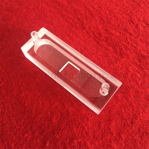 Cella di assorbimento personalizzato Hiqh di qualità ad alta precisione Cuvetta di vetro a cellule di vetro ottico a cella in vetro ottico