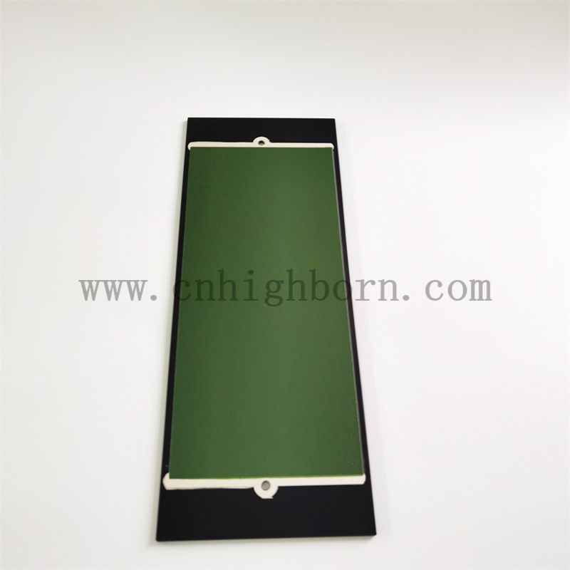 Dimensioni personalizzate Far-infrarosso Nero ad alta purezza di resistenza al calore Ceramica Piatto di vetro microcristallino