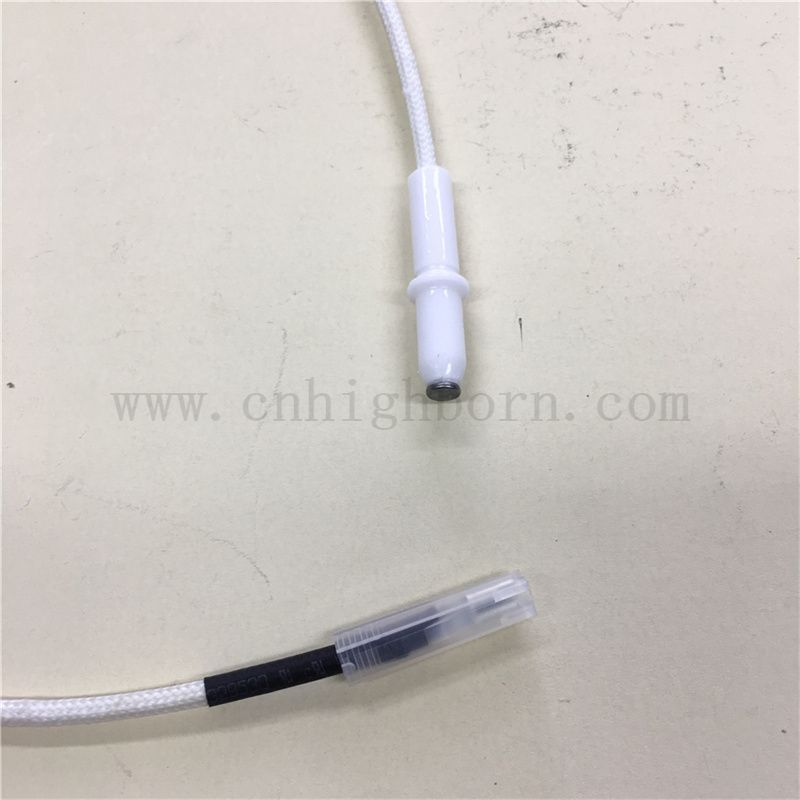 Accensione della candela di allumina di lunghezza del filo personalizzato Al2O3 Accensione della stufa a gas ceramica