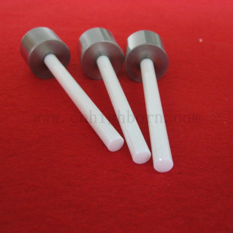 Lo stantuffo di pistone in ceramica zirconia ad alta precisione personalizzata con parte metallica