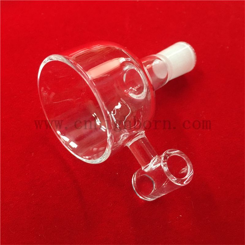 Ciotola di resistenza al calore ad alta purezza Forma a banger di vetro in quarzo trasparente
