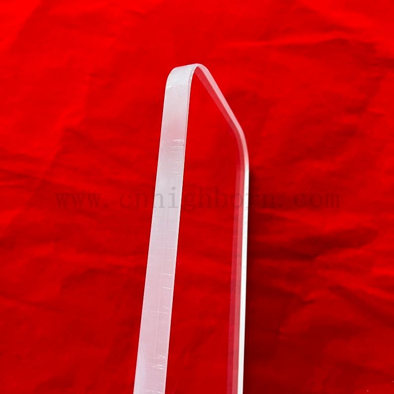 Substrato di vetro al quarzo a taglio quadrato rotondo in silice fuso