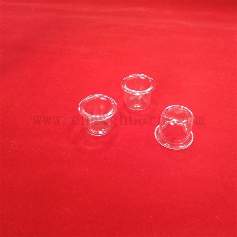 Test di laboratorio di resistenza al calore chiara personalizzata Crucible di vetro in quarzo 