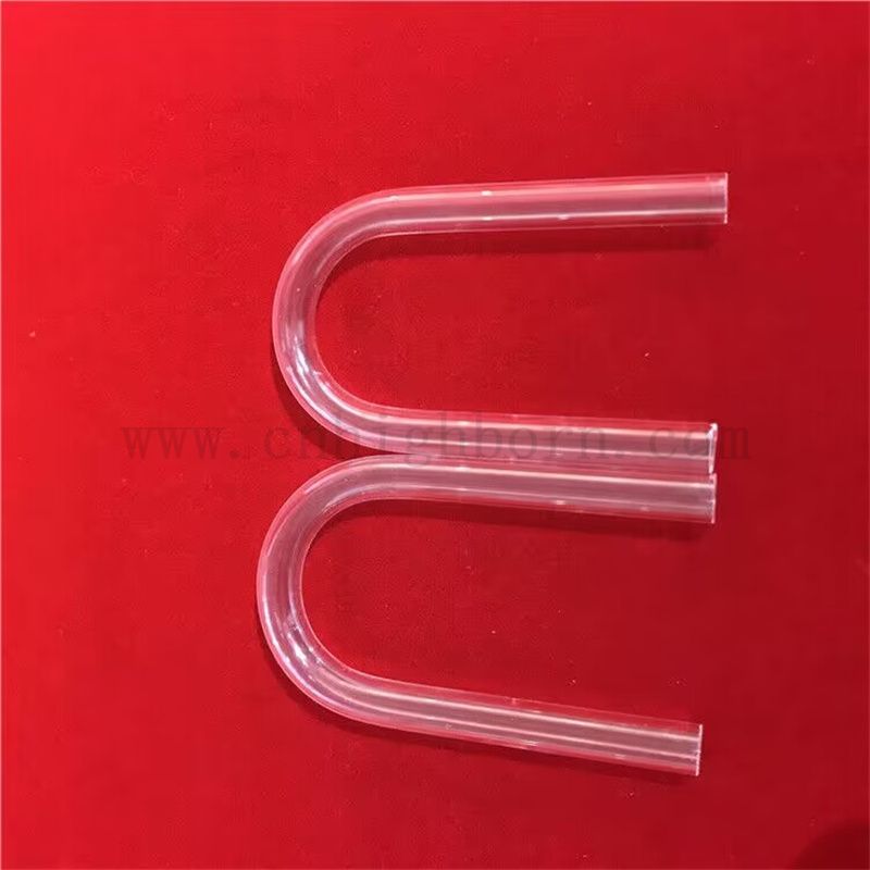 Resistenza al calore personalizzato a U Fuso in vetro in silice in vetro tubo