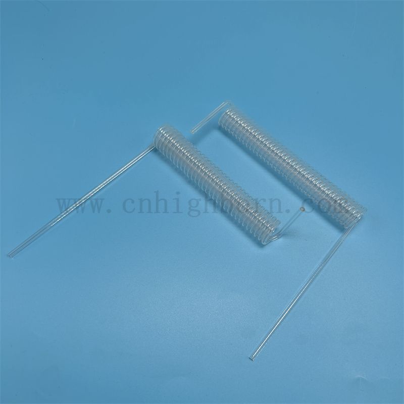 Riparato a calore personalizzato personalizzato tubo di vetro in quarzo in silice fuso