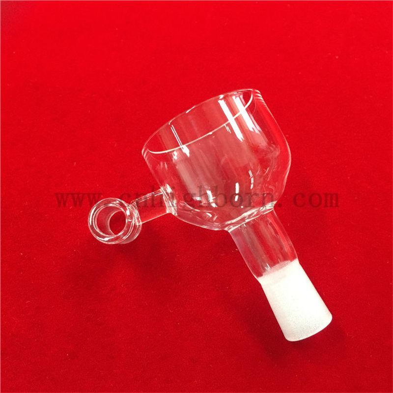 Ciotola di resistenza al calore ad alta purezza Forma a banger di vetro in quarzo trasparente