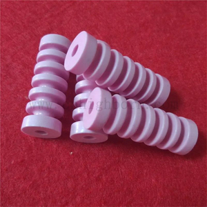 Resistenza all'usura al 95% rullo di cuscinetto in ceramica in ceramica in ceramica alumina rosa AL2O3